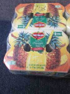 lot 312 image: 12- 6 oz DelMonte 100% Pineapple Ju...