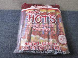 lot 326 image: 10- 5.29 oz Manze Hots Crunchy Hot...