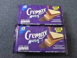 lot 360 image: 6- 5.7 oz Cremax Chocolate Wafers...