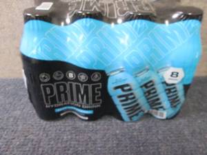 lot 363 image: 8- 16.9 oz Prime Blue Raspberry...