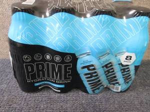 lot 365 image: 8- 16.9 oz Prime Blue Raspberry...