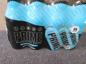 lot 368 image: 8- 16.9 oz Prime Blue Raspberry...