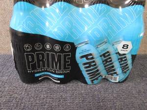 lot 369 image: 8- 16.9 oz Prime Blue Raspberry...