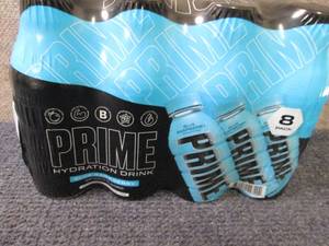 lot 370 image: 8- 16.9 oz Prime Blue Raspberry...