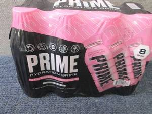 lot 386 image: 8- 16.9 oz Prime Strawberry Waterme...