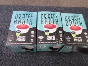 lot 410 image: 3- 10ct Oceans Halo No Beef Broth ...
