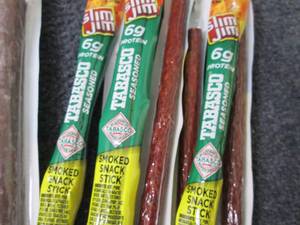 lot 432 image: 12- Tabasco Seasoned Slim Jims...
