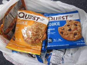 lot 452 image: 12 Quest Protein Cookies...
