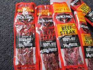 lot 471 image: 6- Jack Links Beef Steak Strips...