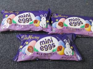 lot 475 image: 3- 9 oz Cadbury Mini Eggs...