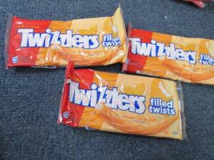 lot 482 image: 3- 11 oz Twizzlers Orange Cream Pop...