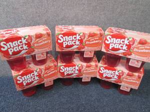 lot 486 image: 6- 4ps Snack Pack Juicy Gels Strawb...