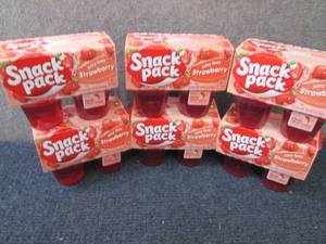 lot 487 image: 6- 4ps Snack Pack Juicy Gels Strawb...