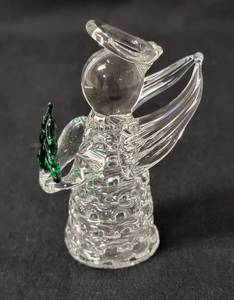 lot 86 image: 1996 Christmas Tree - Carberry Angel    (Glass Blown by Edward Carberry of Marshall Minnesota)  &nbspApprox. 3 tall