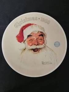 lot 15 image: Santa Claus -   Artist Norman Rockwell.  COA Included. Size 8 14