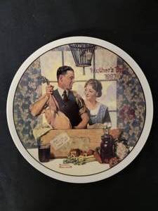 lot 16 image: A Special Delivery -  Artist Norman Rockwell.  COA Included. Size 8 12