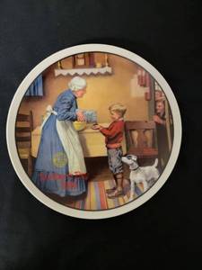 lot 17 image: The Pantry Raid - Artist Norman Rockwell.  COA Included. Size 8 12