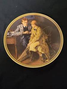 lot 21 image: Confiding In The Den -  Artist Norman Rockwell.  COA Included. Size 8 12