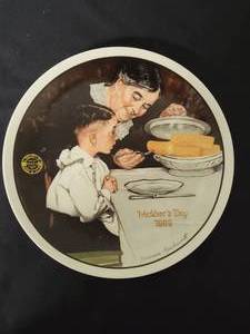 lot 22 image: Sunday Dinner - Artist Norman Rockwell.  COA Included. Size 8 12