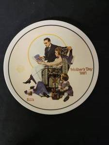 lot 34 image: Building Our Future - Artist Norman Rockwell.  COA Included.  Size 8 12