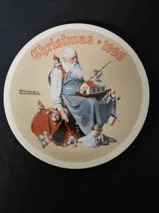 lot 35 image: Santas Helpers -   Artist Norman Rockwell. COA Included.  Size 8 12