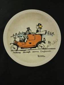 lot 58 image: Walking Through Merry England -  Artist Norman Rockwell.  COA Included.  Size 7 12