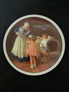 lot 61 image: Grandmas Surprise -  Artist Norman Rockwell.  COA Included.  Size 8 12
