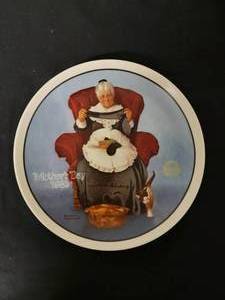 lot 62 image: Mending Time -  Artist  Norman Rockwell.  COA Included. Size 8 12