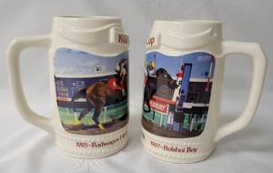 lot 95 image: 2 - 1988 Canterbury Mugs  (6 12Tall)