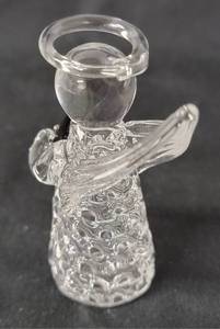 lot 78 image: 1988 Clairnet -  Carberry Angel    (Glass Blown by Edward Carberry of Marshall Minnesota)  &nbspApprox. 3 tall