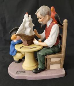 lot 103 image: Norman Rockwell The Shipmakers     Approx.  7 Tall