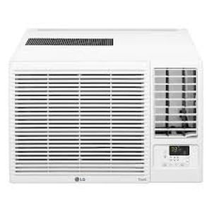 LG 18,000 BTU 230/208V Window Air Conditioner Cools 1000 sq. ft. with Remote, Dehumidifier and in White   Customer Returns See Pictures