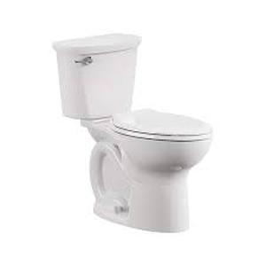 American Standard Cadet 12 in. Antimicrobial 2-Piece 1.28 GPF Single Flush Chair Height Elongated Toilet with Slow Close Seat in White   Customer Returns See Pictures