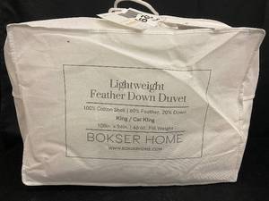lot 12 image: Lightweight Feather Down Duvet KingCal-King