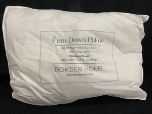 lot 38 image: Firm Down Pillow StandardQueen by Bokser Home
