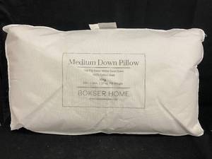 lot 57 image: Medium Down Pillow by Bokser Home - 700 Fill Power, King Size