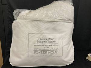 lot 67 image: XL Twin Feather Down Mattress Topper