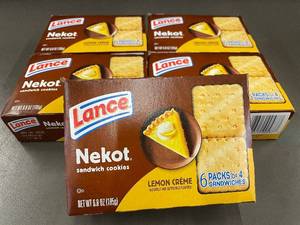 Lance Nekot Lemon CrÃ¨me Sandwich Cookies - 6 Packs