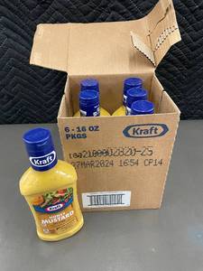 lot 176 image: AK 4 - Kraft Honey Mustard Dressing - Box of 6 (16 oz Bottles)