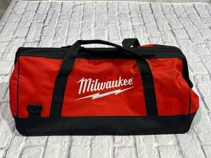New Large 22" Milwaukee Heavy Duty Canvas Tool Bag/Tote with Shoulder Strap