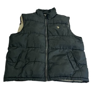 lot 45 image: Vintage Mens Large Polo Puffer Vest in BlackTan