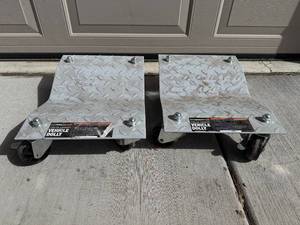 lot 13 image: Pair of Pittsburgh 1500 lb Capacity Vehicle Dollies