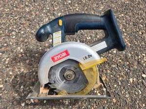 lot 29 image: Used Ryobi 18V Cordless Circular Saw