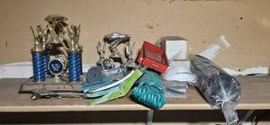 lot 76 image: Collection of Trophies, Rope, and other Miscellaneous Items