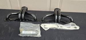 lot 112 image: Set of Black Headers with Gaskets and Adapters