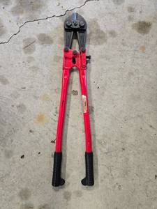 lot 122 image: 24-Inch Bolt Cutters with Red Handles