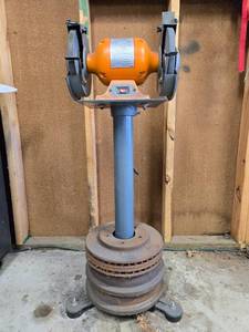lot 124 image: Central Machinery 8 Bench Grinder with Stand
