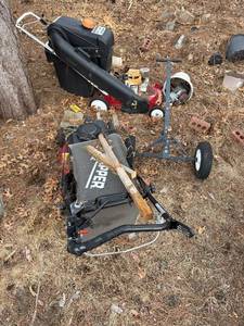 lot 130 image: Used Snapper Lawn Mower with Bag and Attachments