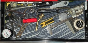lot 144 image: Assorted Hand Tools Collection including Gauges and Wrenches