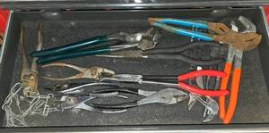 lot 147 image: Collection of Hand Tools Including Pliers and Wire Cutters